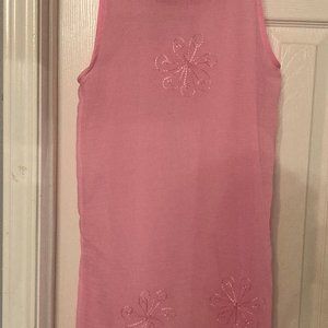 "Surface" Bathing suit cover up, Sheer fabric with embroidered design Size Small